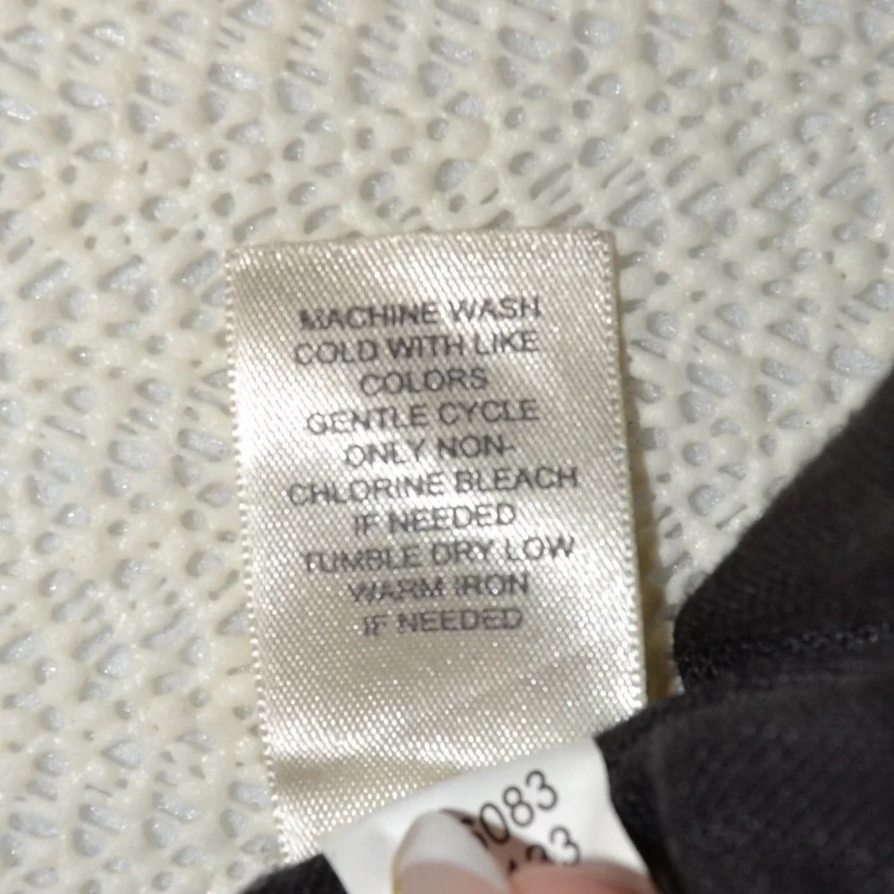 J. Jill Linen Wide Leg Pants Womens Large Black Elastic Waist Casual Pull-On‎